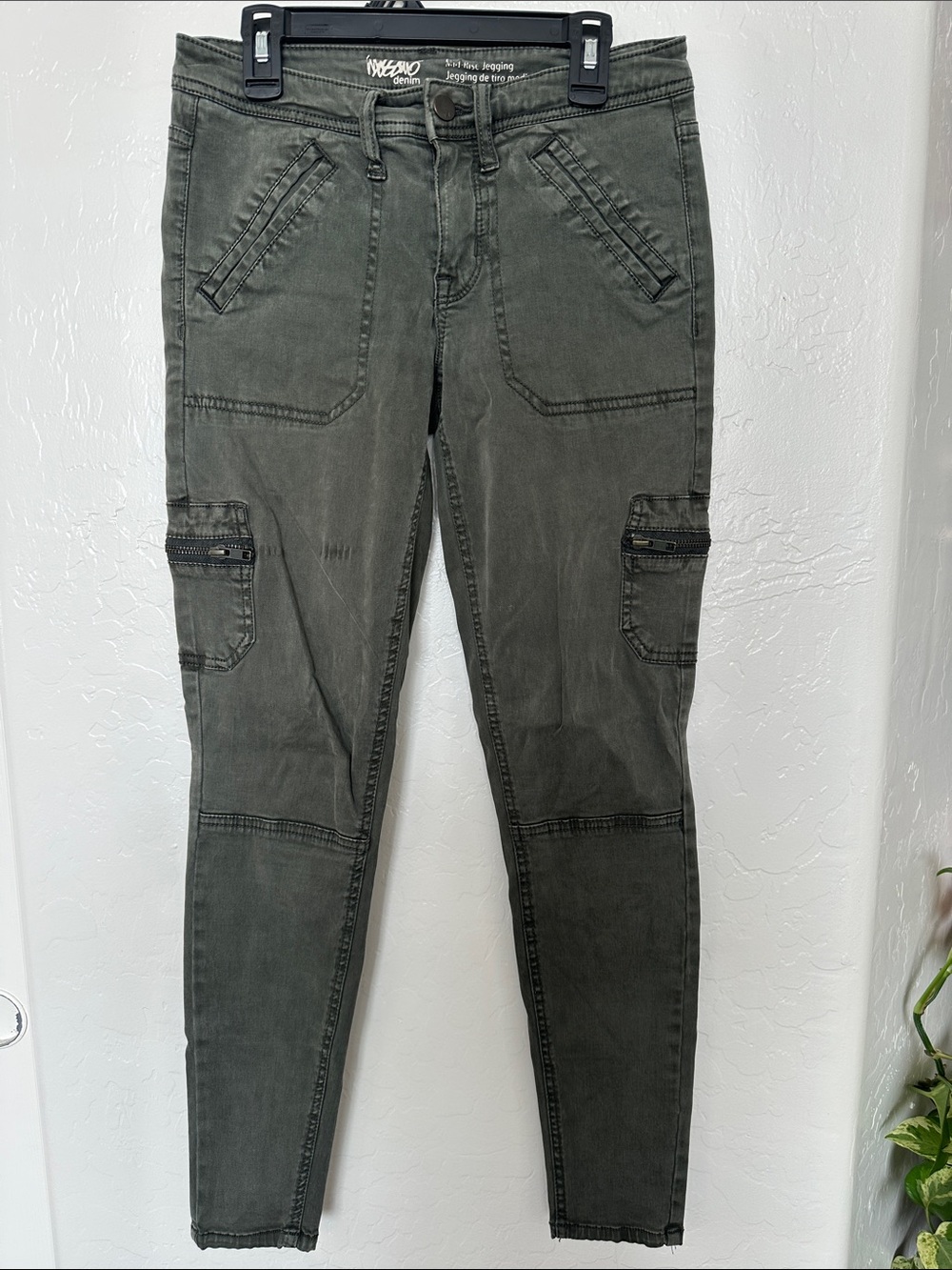 Mossimo Supply Co. Olive Green Cargo Skinny Jeans - Women's